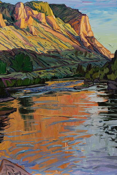 Jivan Lee, Quartzite. Late june evening (detail), 2026. Courtesy of LewAllen Galleries