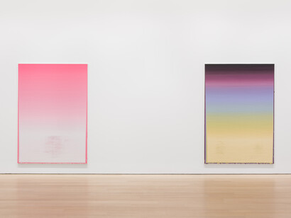 Wang Guangle, Duo color, exhibition view. Courtesy of Pace Gallery