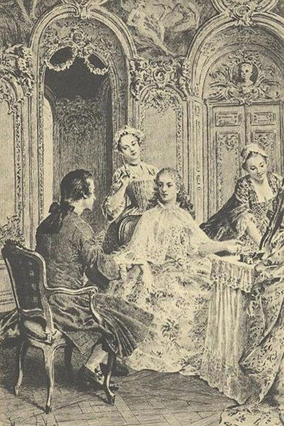 In the company of Madame Dupin, Rousseau found inspiration for his illustrious works, including "The Confessions of J.J. Rousseau," which were beautifully illustrated by Aldus