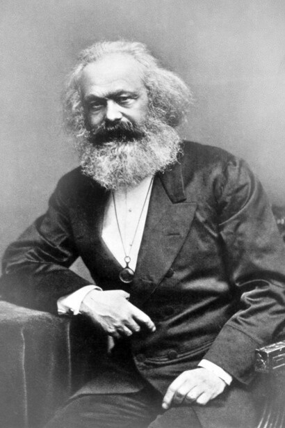 Karl Marx, filósofo, economista, sociólogo, periodista e intelectual alemán 