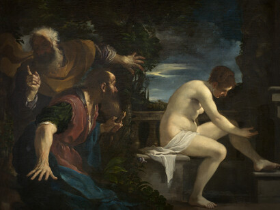'Susana y los ancianos' (1617) de El Guercino, Museo del Prado en Madrid, España