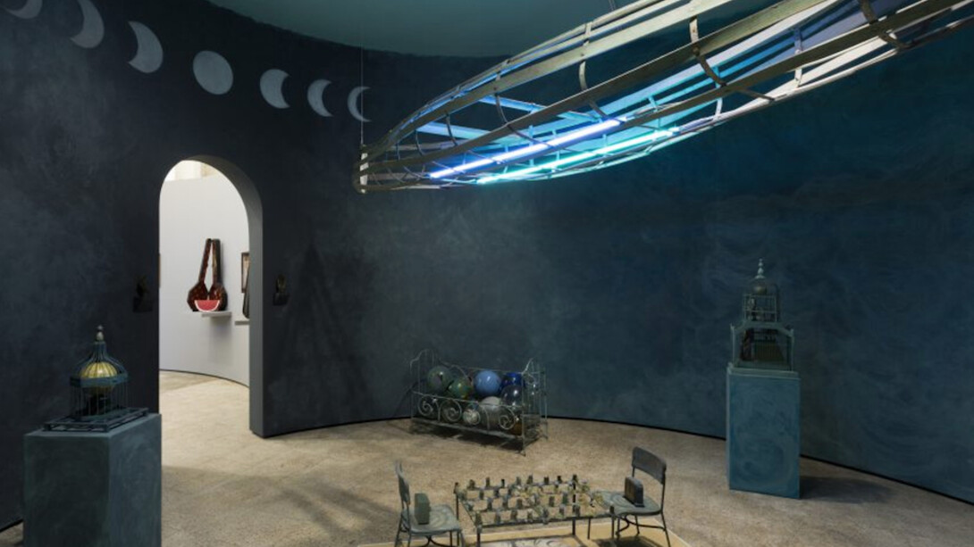 Betye Saar. Uneasy Dancer, Exhibition view. Courtesy of Fondazione Prada