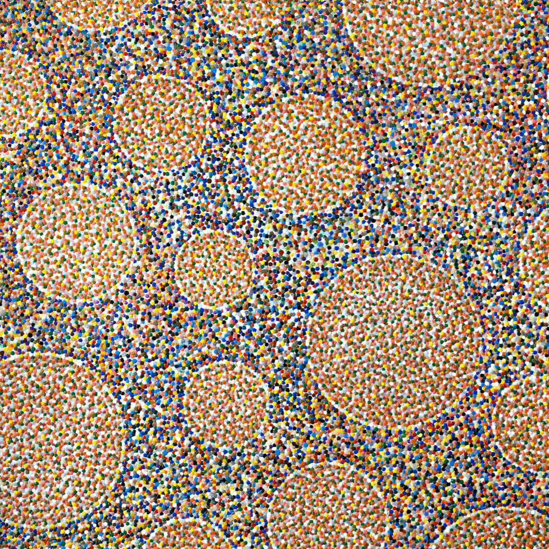 Davide Nido, Futurbolla, 2009, tecnica mista su tela, 150 x 160 cm. Courtesy of Galleria Giovanni Bonelli