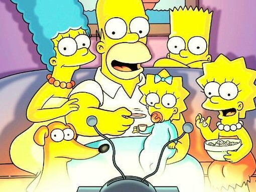The Simpsons family from The Simpsons