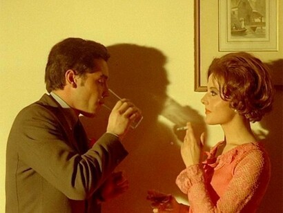 Una scena del film in giallo