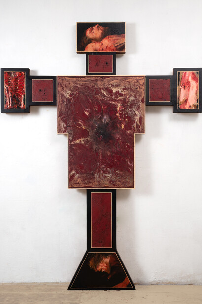 Federico Guida, Croce #3, 2019-2021. Cortesia di CSArt - Comunicazione per l'Arte