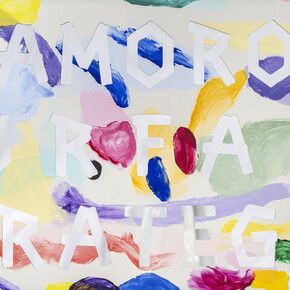 Michael Lindeman, Regression painting (Glamorous surface strategies) (detail), 2025. Courtesy of Sullivan+Strumpf 