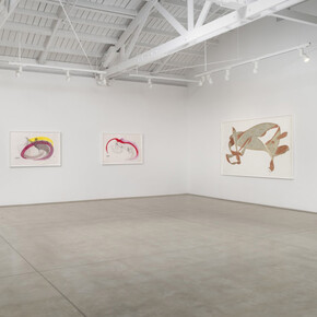 Jorinde Voigt, Works on paper, exhibition view. Courtesy of Marc Selwyn Fine Art