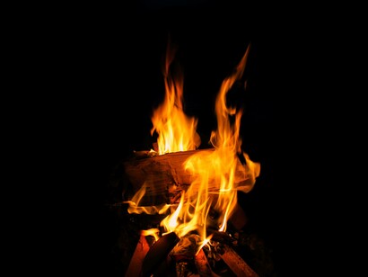 A fire represents the rise of temperature