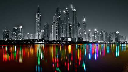 Art Dubai Marina Skyline PLATUX Photo Art - Logo