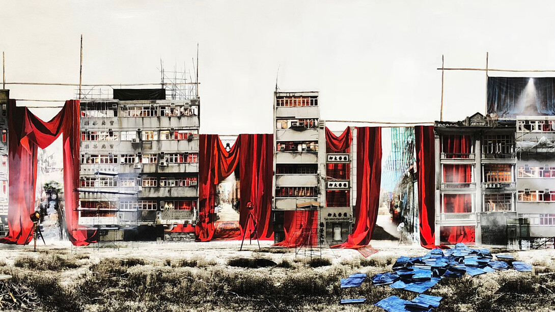 Daphné Mandel "Back Alleys Backstage" [Hong Kong, 2018]. Courtesy of Blue Lotus Gallery