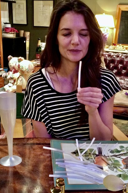 Katie Holmes at the Scentarium