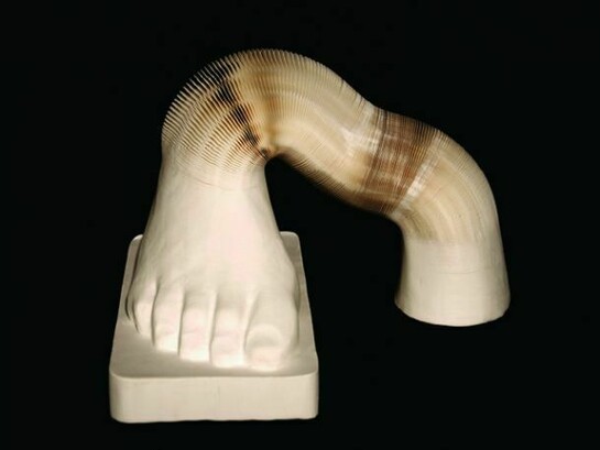 Li Hongbo, Foot, paper, 26 x 15 x 15cm, 2013, 2.Courtesy Klein Sun Gallery, New York. © Li Hongbo