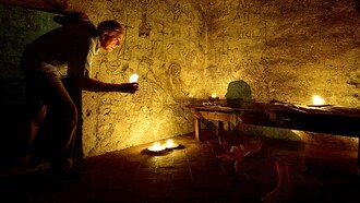 Roberto Nini e Giuseppe Andrea Lombardini: oltre le soglie del tempo, tra il buio della prigionia e la luce della scoperta. Foto Mauro Montini ©Narni Sotterranea