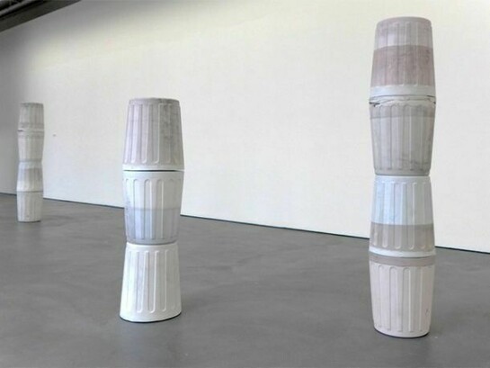 Clare Kenny, Ionic and Corinthian, 2011, Plaster, pigment, 75 x 70 x 30 cm