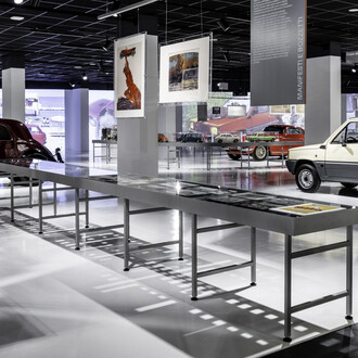 125 times Fiat. Modernity through Fiat imagery, exhibition view. Courtesy of Museo Nazionale dell’Automobile