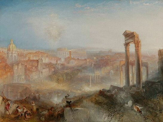 JMW Turner, Modern Rome - Campo Vaccino, 1839,
Oil on canvas, The J. Paul Getty Museum