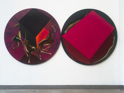 Vidmantas Jusionis, Sailing away, exhibition view. Courtesy of Pamėnkalnio Gallery