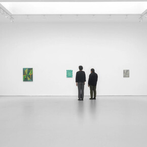Tomma Abts, exhibition view. Courtesy of David Zwirner Gallery