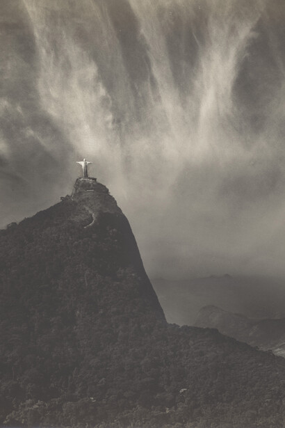 Alfred G. Buckham, Christ the Redeemer, Rio de Janeiro (detail), 1931. Courtesy of National Galleries of Scotland