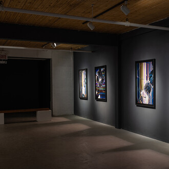 Oli Sorenson, Video pistoletto, exhibition view. Courtesy of Art Mûr