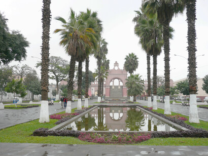 Lima, Perù. Un altro gioiello dell’architettura coloniale di Lima, il “Paseo de aguas”, fontana monumentale