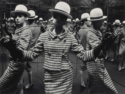 © William Klein, Antonia in a mirror box, 1963, Gelatin Silver print