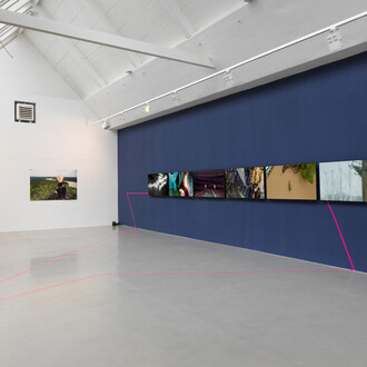 María José Arjona, Sediments. Sono-Choreo-Geo-Graphic attunements, exhibition view. Courtesy of Galerie Barbara Thumm