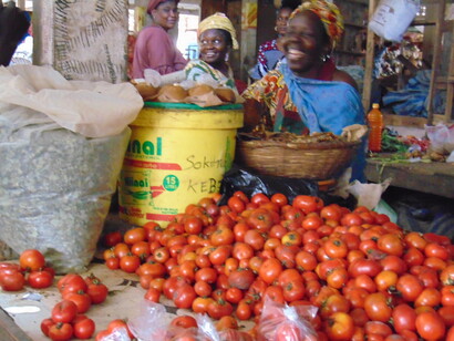 dakar, Senegal. El mercado de Sicap Mbao