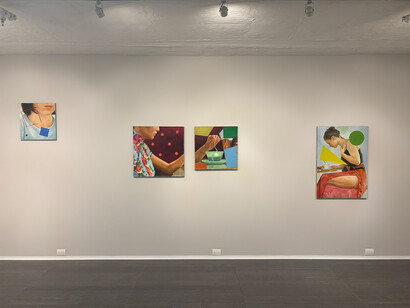 Andrej Savski, Variaciones de la mirada, vista de exhibición. Cortesía de Galería La Balsa 