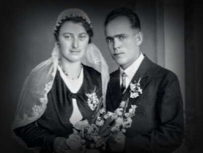 Franziska Schwaninger y Franz Jägerstätter, declarado beato por la Iglesia católica durante el pontificado de Benedicto XVI