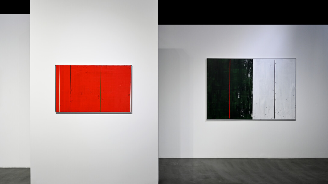 Ruba Salameh, Refined compositions, exhibition view. Courtesy of Zawyeh Gallery