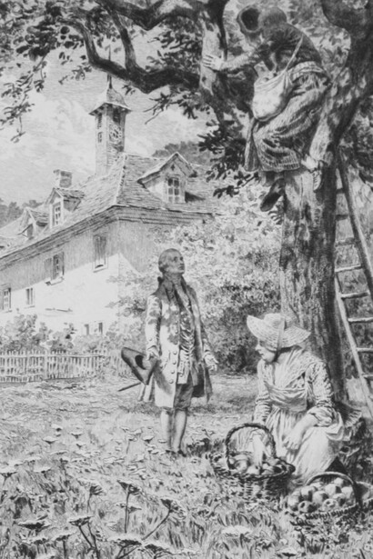 Jean-Jacques Rousseau, Las Confesiones, volumen 1, 1889, editorial Launette. Ilustración en la página 433