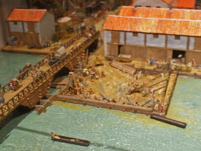 Reproducción del Londres romano (Londinium) en el Museo de Londres 