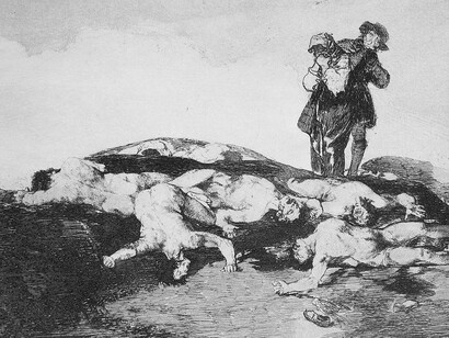 Los desastres de la guerra, plate no. 18. First edition, Madrid, Real Academia de Bellas Artes de San Fernando, 1863