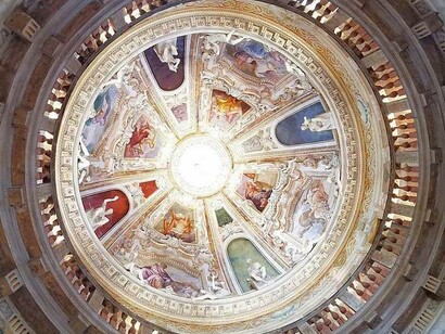 Interno della cupola di  Villa Capra, detta La Rotonda, di Andrea Palladio, Vicenza, Italia