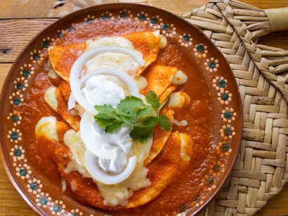 Enchiladas rojas mexicanas