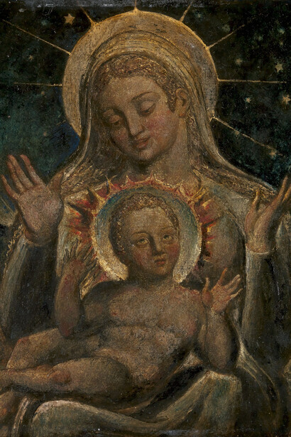 William Blake, Virgin and child, between 1818 and 1826. Courtesy of Yale Center for British Art