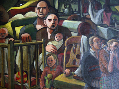 Maureen Scott, Unemployed, 1972 © the artist, Courtesy Bethlem Gallery