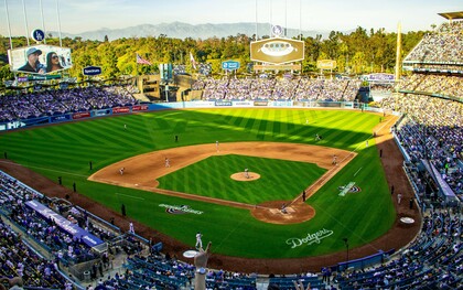 The Dodgers Stadium is located in the Elysian Park neighborhood of Los Angeles, California