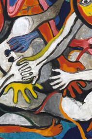 El Encuentro by Raquel Forner, 1978, oil on canvas