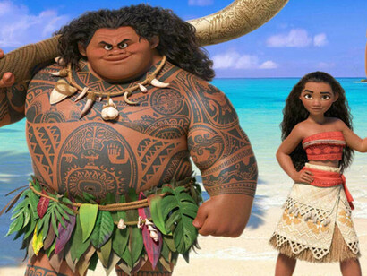 Maui, personagem que acompanha Moana na sua jornada