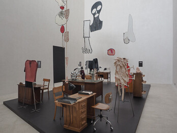 Office for eyes, nose, tongue, mouth, heart, hand and mask. Courtesy of Kolumba 