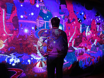 Métal Hurlant, vue de l'exposition. Avec l’aimable autorisation du Comics Art Museum