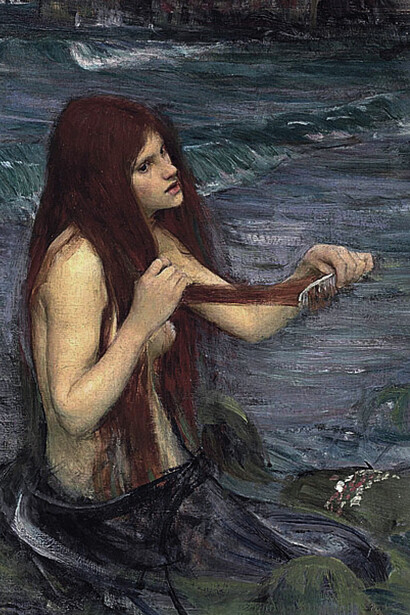 John William Waterhouse, Una sirena (1900, boceto)