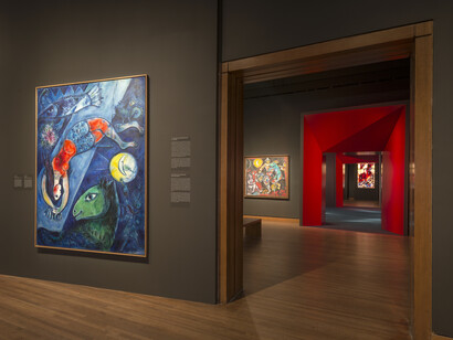 Chagall: Colour And Music, Exhibition view. Courtesy of The Montreal Museum of Fine Arts 