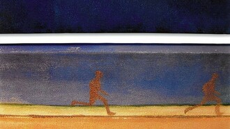 Renata Barros. Detalhe - S/Título. 2003. Diptico, Acrílico sobre tela