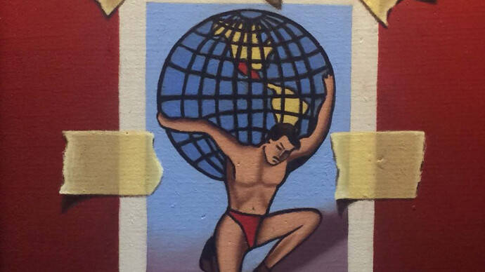 Weight of Truth ; Oil On Wood ; 6"x8" (2015)