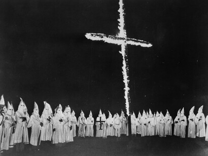A Ku Klux Klan ritual