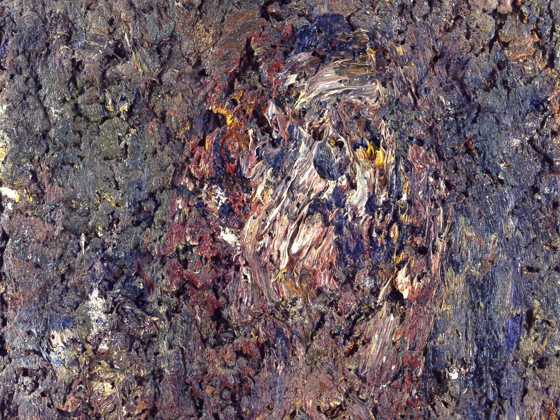 Eugène Leroy, Visage (detail), 1997, Huile sur toile, 73 x 55 x 6 cm © Courtesy Galerie Nathalie Obadia, Paris/Bruxelles